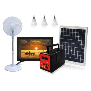 13Ah Solar Energy Home Systems 20W Rechargeable Lamp Charging Station