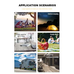 600W Portable Battery Generator Outdoor Solar System Lithium Battery 220V AC