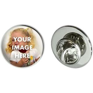 Wholesale Round Lapel Hat Pin Tie Tack .75&quot;| Customize With Your Own Image, Personalized Hat Pins Lapel Pins for Men Women from china suppliers