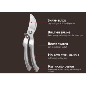 Elbow Shape Bypass Pruning Shear Pruner With Precision Blade For Gardening