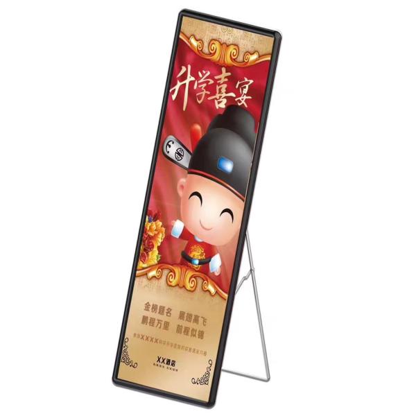 Indoor portable Advertising P2.5 P3 Media Poster LED Display Billboard