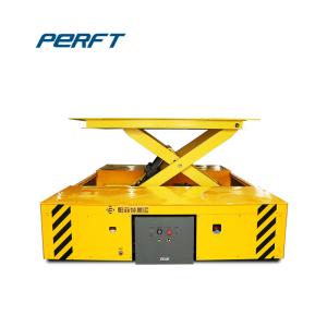 Electric Battery Powered Motorized Transfer Trolley With Lifting Table For Coils