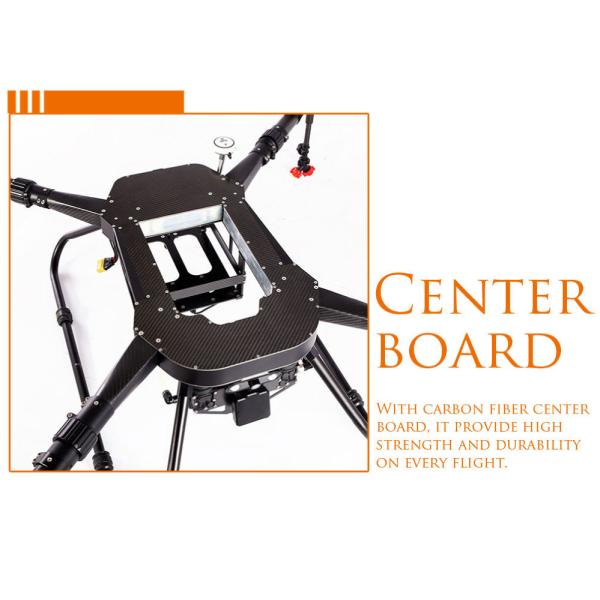 Full Load 57KG Farmland Agri Spraying Drone 4 Axis Drone 16L Hybrid Tank HXF22