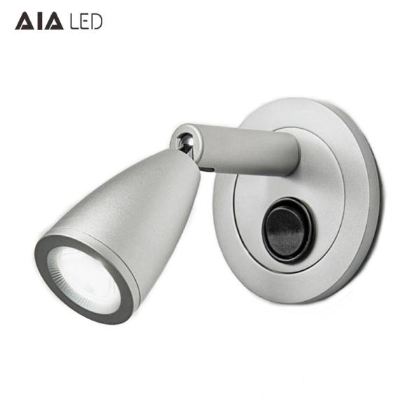 Contemporary interior bedside reading light & led headboard wall light bed wall light for hotel