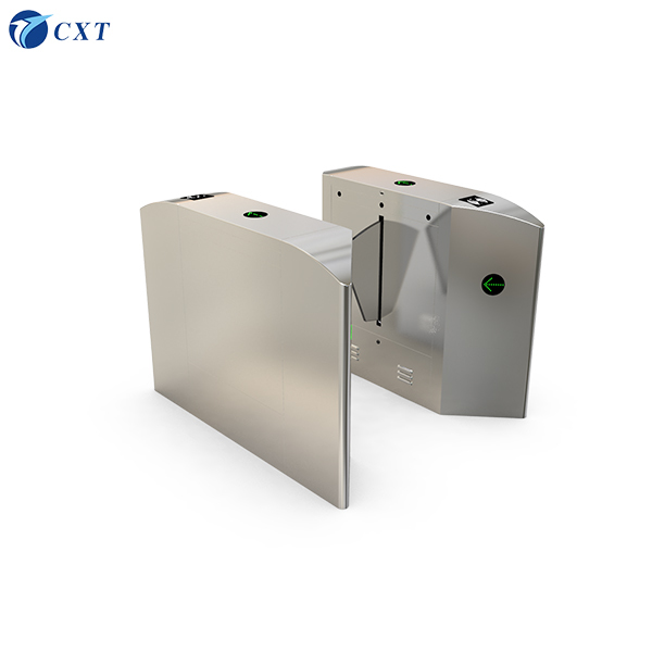 Quality DC 24V Flap Barrier Gate with Silver Color and Optional Back Up Battery for Secure Access Control for sale