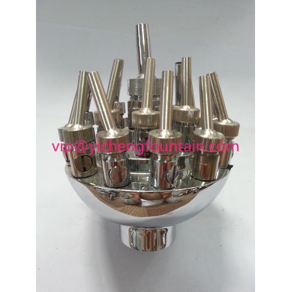 Dancing Water Fountain Nozzles SS Adjustable Blossom 3 Layer Flower Pattern