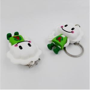 Personalized Double Side 3d Cartoon Charactor Soft PVC Keychain With Company