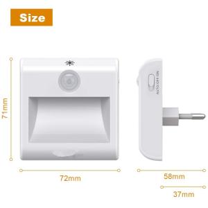 4m Detection Plug In Led Motion Sensor Night Light