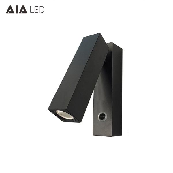 Hotel IP20 switch bed wall light round led bedside wall light 3W led bedhead wall reading lamps