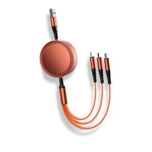 480Mbps Multi Function Charging Cable 5V2A / 5V3A 3 In 1 Fast Charging Cable