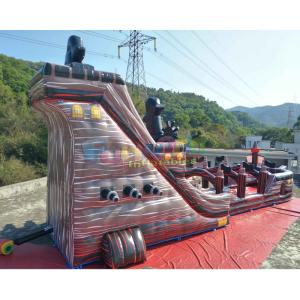18m Inflatable Commercial Pirate Ship Slide / Blow Up Water Slide
