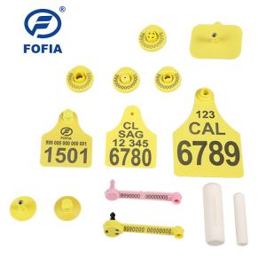 125khz ISO11784/5 FDX - B Long Range Rfid Animal Ear Tag For Cattle Sheep