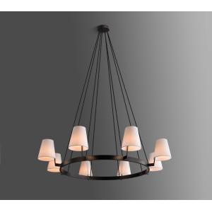 Modern Brass Crystal Chandelier with 5-Year Warranty 3000K Color Temperature and 60 DIA x 60 OAH Dimension