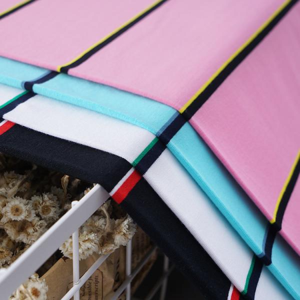 Skin-Friendly And Multicolor Personalised Striped Knit Fabric For Casual Wear