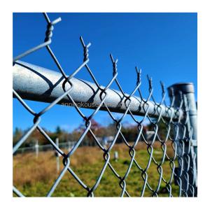 5 Foot Coverage Chain Link Fence Low Carbon Steel Wire Garden Fence with Coating