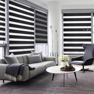 Customized Electric Smart Zebra Shading Window Blinds for Superior Shading