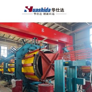 China Pre-Insulated Pipe Production Line with Integrated Extrusion System for Municipal Pipeline Applications and Water Spray Cooling on sale