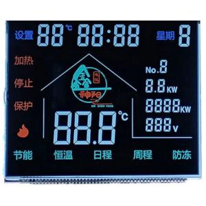 Custom 50 Pins VA LCD Display Household Appliances Segment LCD Display