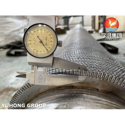 Quality Welding Fin Tube, Serrated Type, Helical Serrated, Base Tube ASTM A312 TP347 With SS409 Fin Material for sale