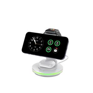 Wholesale Rotable &amp; Foldable wireless magnetic phone charger with LED light from china suppliers