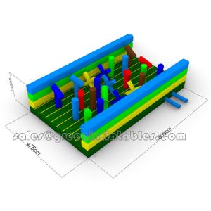 Best Lead Free Pvc Tarpaulin Material Custom Inflatable Obstacle Course