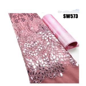 Top-End African Market Sale Sustainable Voile Fabric Handmade Bridal Lace with