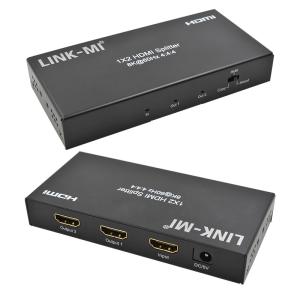 48Gbps HDMI Splitter 8k 1x2 HDMI Extender Support Downscaler HDR10 EDID HDCP2.2