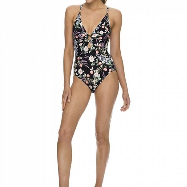 Tiered Layer Tie a Knot Front Top With Low waist Bikini swimsuit high cut