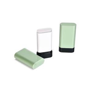 20g Twist-up PCR Plastic Deodorant Stick Container in Oval Shape