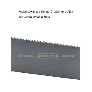 Recip Saw Blade Bimetal M42 8% cobalt Demolition for Cutting Wood & Nails 9"