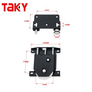 Long Life Aluminium Sliding Door Rail and Wheels for Modern Wardrobe Hardware