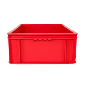 Turnover Plastic Storage Box with Design External Size 490x355x164mm Customized