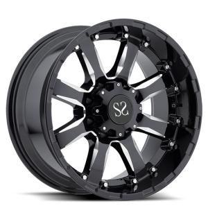 China Ford Ranger 20 22 24 Inches Custom PCD Forged Aluminium Wheels 5 X 127 6 X 139.7 5 X 150 6 X135 Matt Black on sale