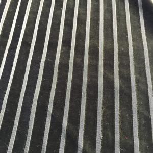 stripe Velvet for garment ,lady garment fabric 100% poly