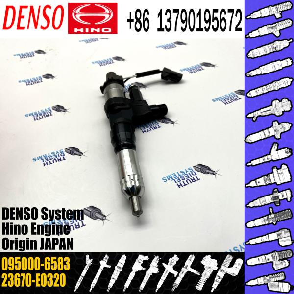 Common rail fuel injector 095000-6581, 095000-6582, 095000-6583 for HINO J08E