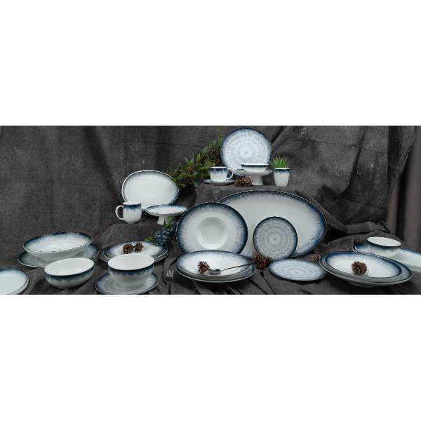 Royal Blue Ceramic 20pc Dinner Set For Wedding Party