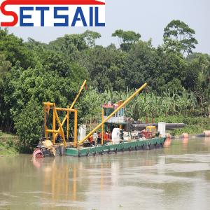 Wholesale 1800m3 Soild Capacity 26inch Cutter Suction River Sand Dredger with Land Booster Station from china suppliers