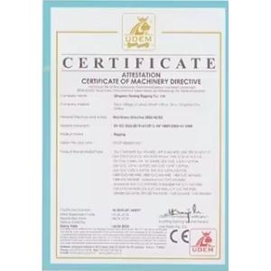 Qingdao Dexing Rigging Co., Ltd. Certifications