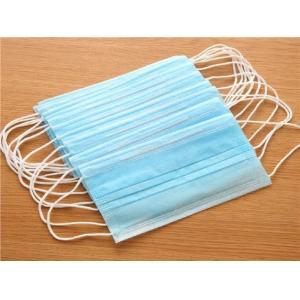 High quality 3 ply surgical face mask with tie-on blue color nonwoven material