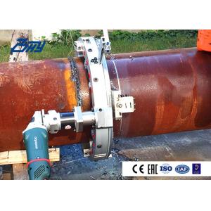 Adjustable Bearing System Hydraulic Pipe Cutting And Beveling Machine No Heat