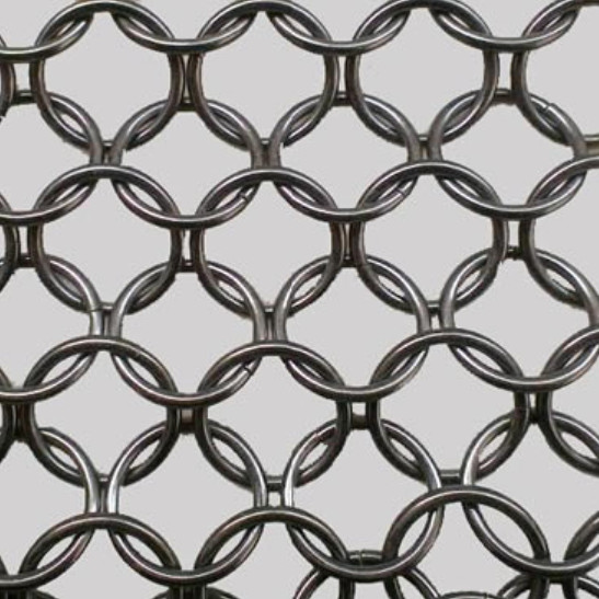 Electroplated Stainless Steel Ring Mesh With 2mmx20mm Common Ring ODM OEM