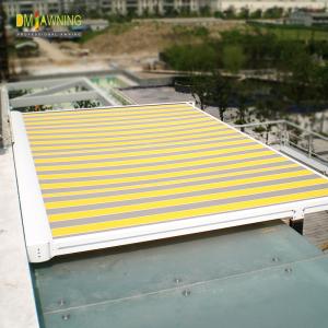 WaterProof SunProof Retractable Roof Awning Steel Transparent External
