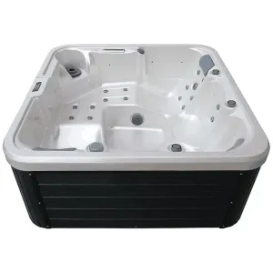 Relaxing And Enjoying Rectangle Hot Tub With 1pc Ozone Generator 1pc Filter 1pc Under Water Light For Family