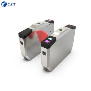 QR Code Flap Barrier Gate with DC Brushed Motor and Automatic Reset for Secure