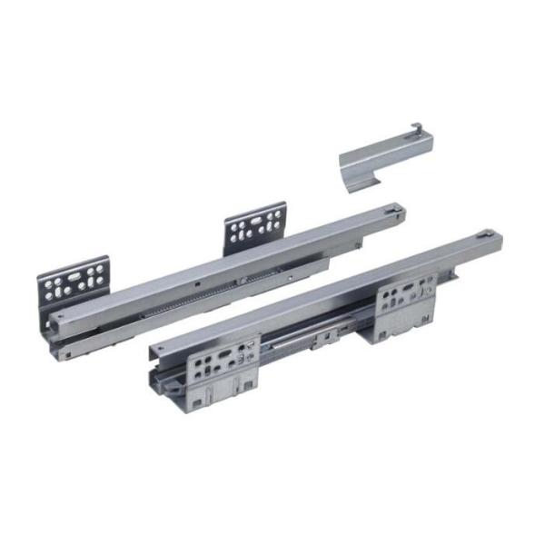 Quality 3 Fold Undermount Drawer Glides / Soft Close Cabinet Slides For Pull Out Basket for sale