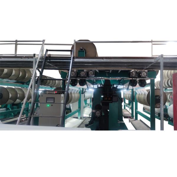 Numerical controlled blanket double needle bed raschel machine