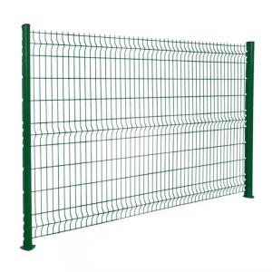 RAL 9005 Black Curved 3D Welded Wire Mesh Fence BWG 2.0MM-6.5MM