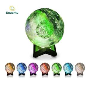 3D Printing Colorful Light Led Moon Lamp Quran Speaker