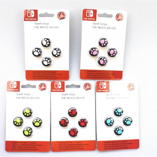 Quality Cute Cat Claw Nintendo Switch Thumbstick Caps Silicone Material For Protective for sale