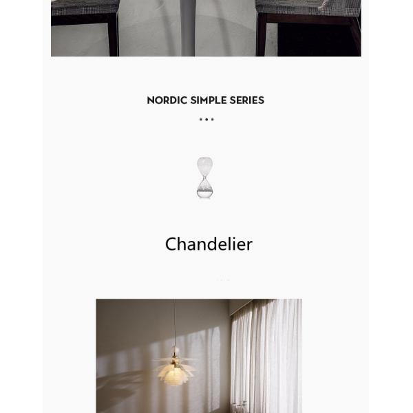 Denmark Designer Glass Pine Cones Pendant Light Modern Acrylic Hanging Lamps(WH-GP-179)